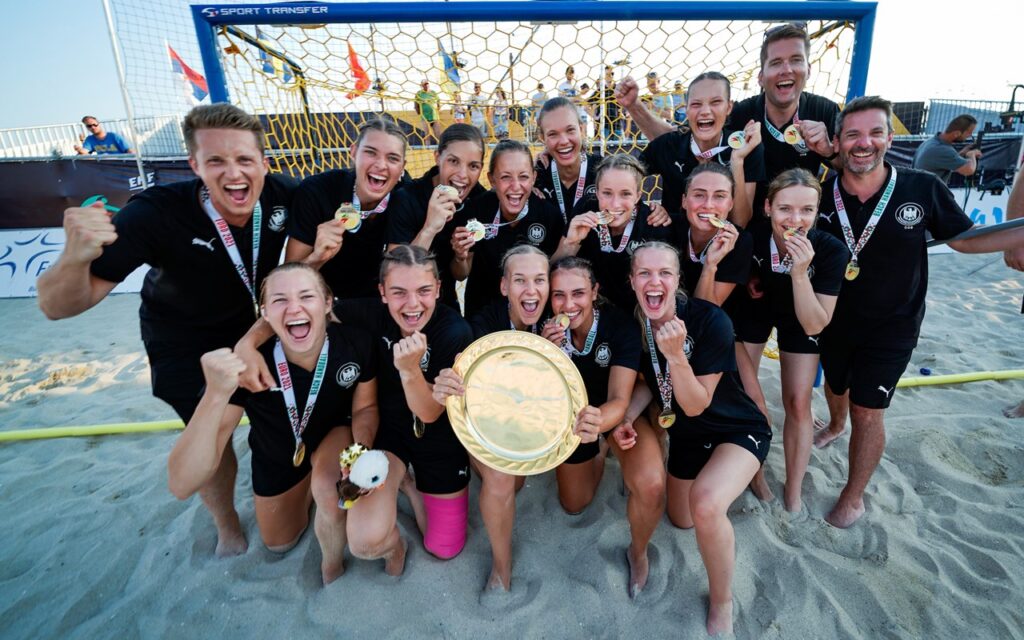 Germany's women's team wins gold at EHF Beach Handball EURO 2021